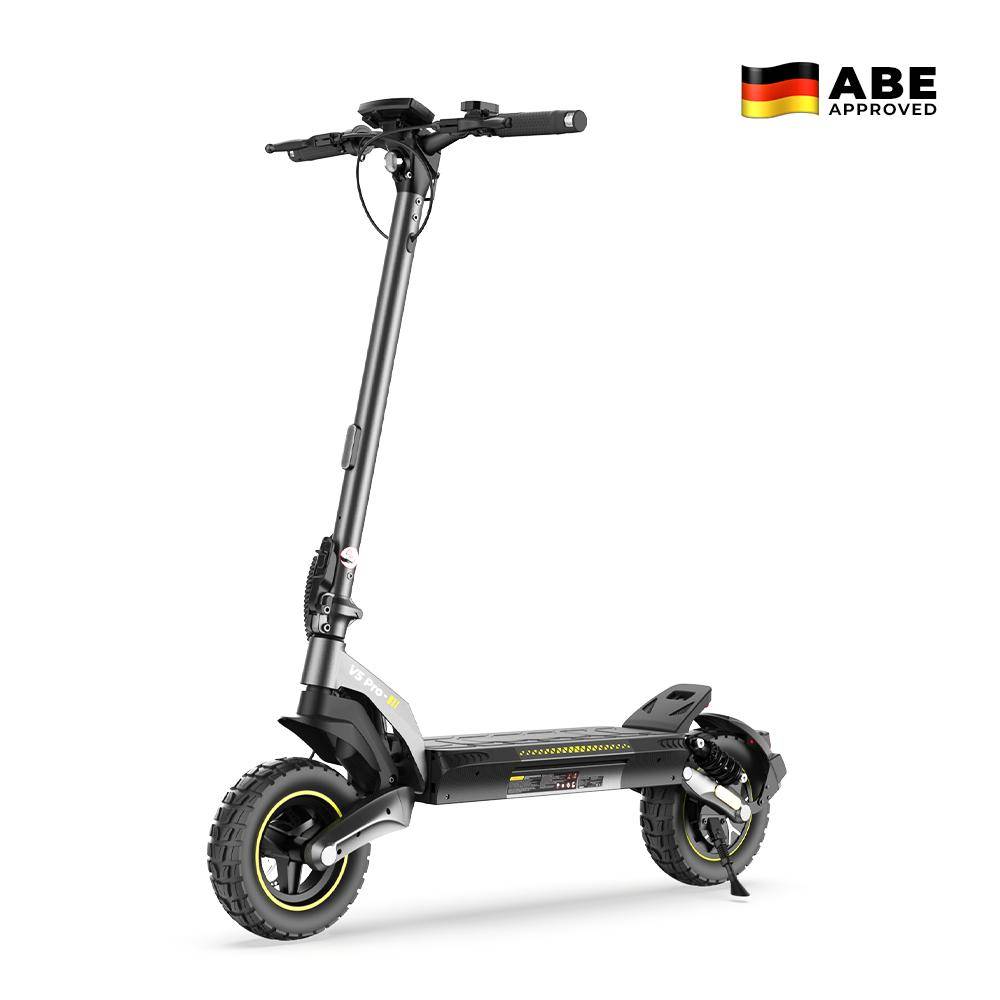 iScooter V5PRO Vuxen Elsparkcykel 500W Motor 48V 12.5Ah Batteri 10 Tum Terrängdäck Hopfällbar Pendlar E-Scooter för Vuxna svart