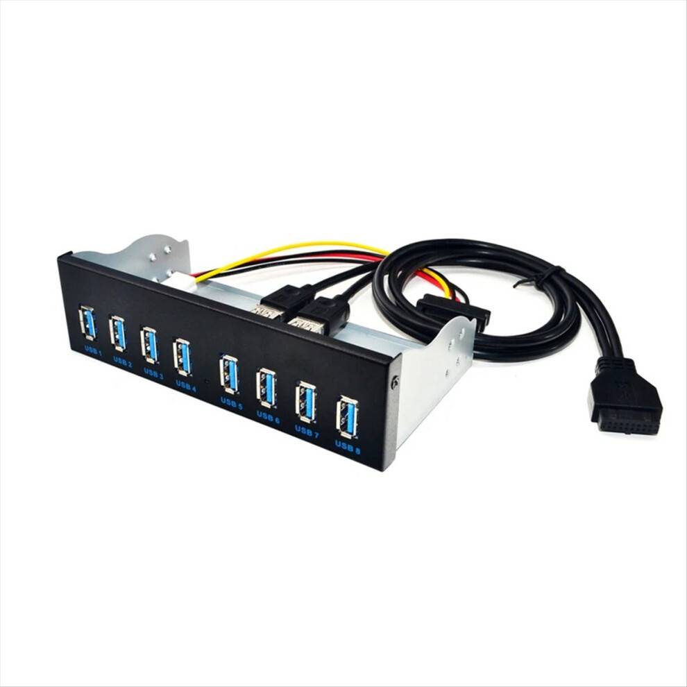 8 Port USB Hub USB3 5.25 USB 3.0 Frontpanel Splittere USB 3.0 Hub til PC USB-HUB USB3.0 HUB Splitter Hubs til Computer