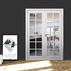 Bergen Dobbelt Massiv Glasdør - Safco Doors, M17,3x20,5 (2 x 82,5 x 200 cm)