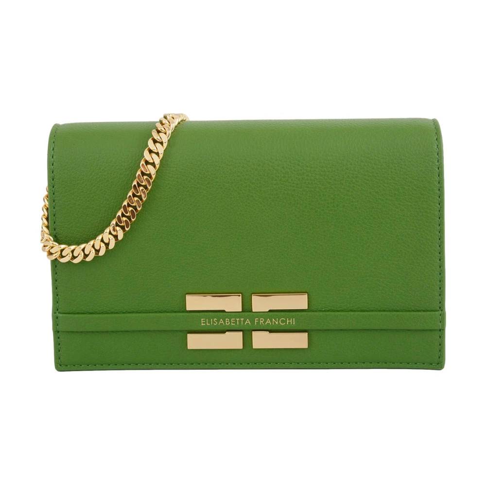 Elisabetta Franchi Crossbody Taske - Tasker - Dame - Grøn - ONE SIZE - Uld