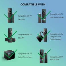 ABS 433 MHz Voice Remote Control L5B83G For Amazon Fire TV Stick Lite 4K 3rd Gen
