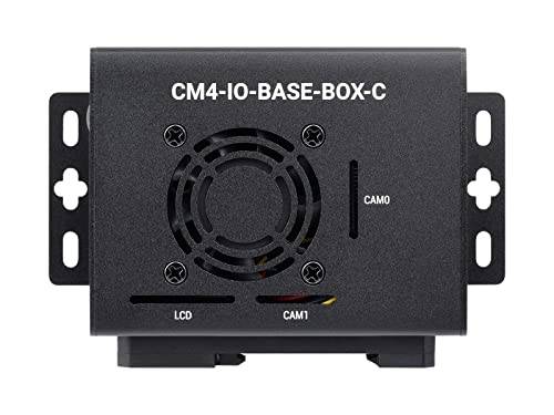 Waveshare Mini-Computer Advanced Version Compatible with Raspberry Pi Compute Module 4 Inside and Easy to Install Equipped with Aluminum Alloy Case Power Supply and Fan