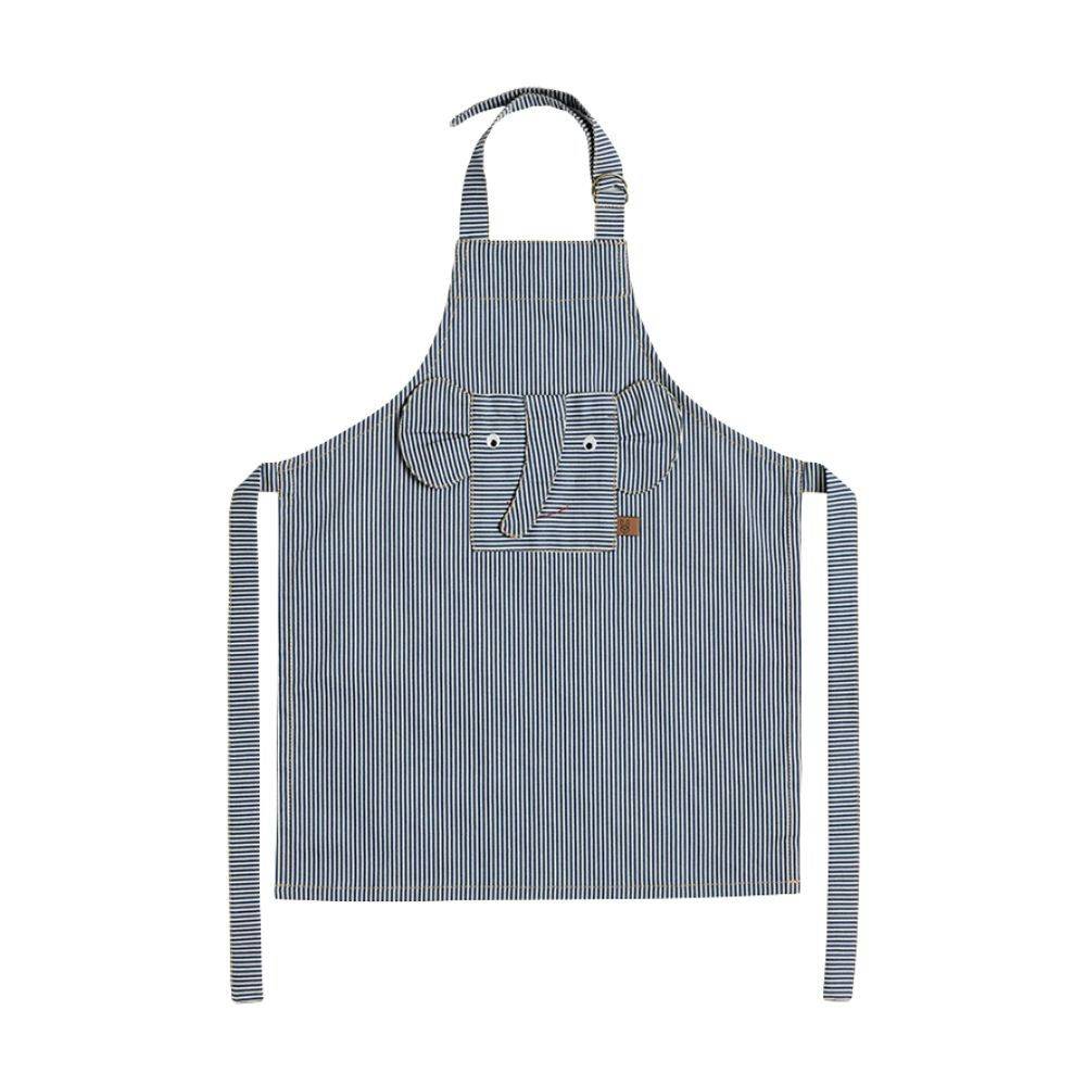 OYOY Striped Denim Elephant Apron Förkläde Blue