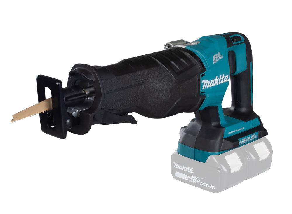Makita DJR360Z Bajonetsav 2x18V kulfri motor m. motorbremse
