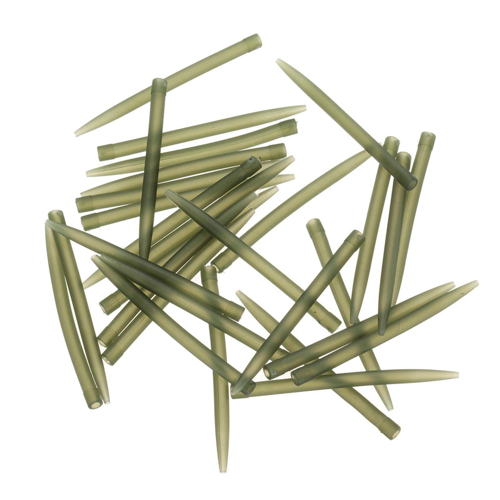 TARUOR 50 st 54 mm Trasselfria gummihylsor Anslut med fiskekrok Karp Mete 30 pcs kamouflage