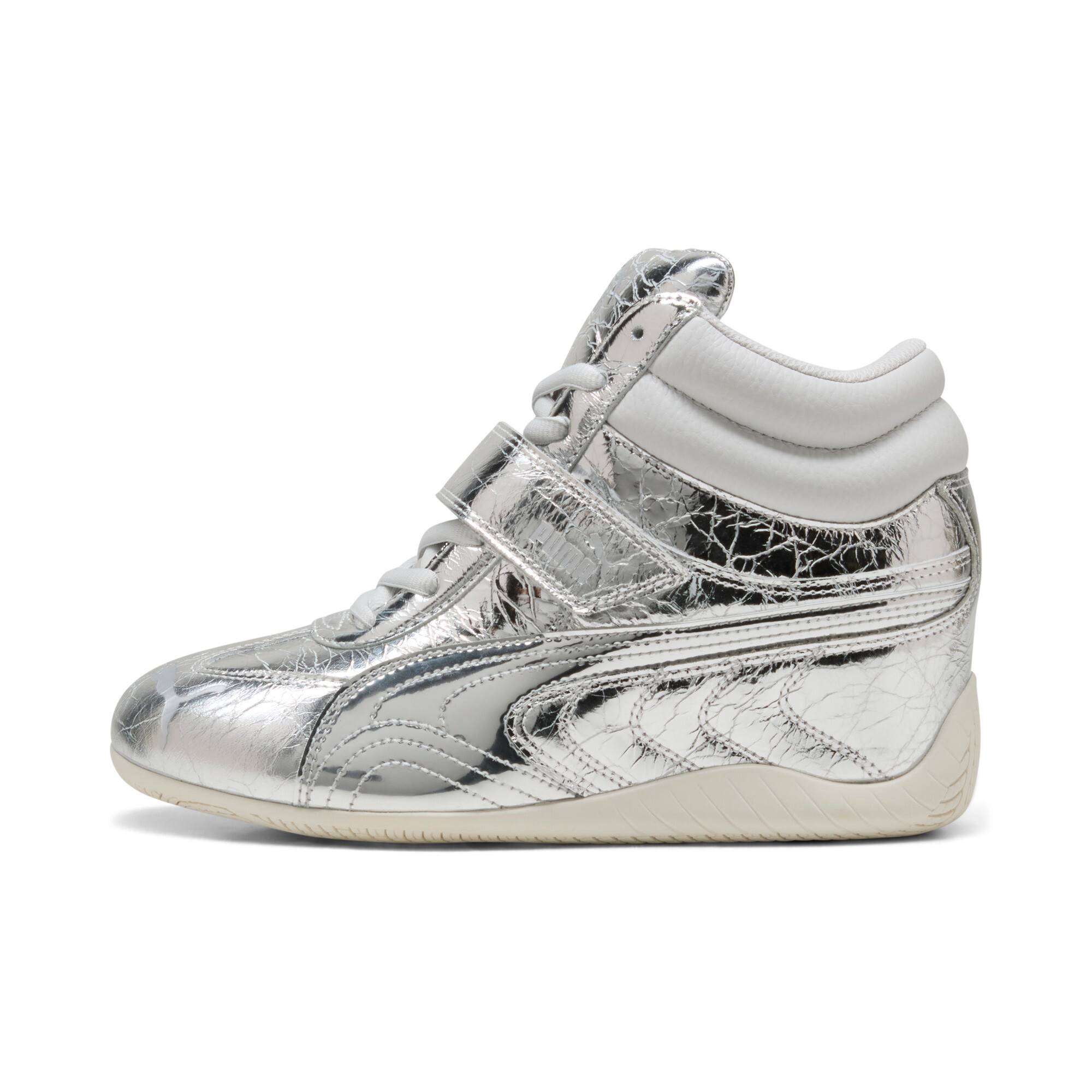 PUMA Speedcat Wedge Lustre Sneakers Women, Shoes, Silver/Vapor Gray, 42.5