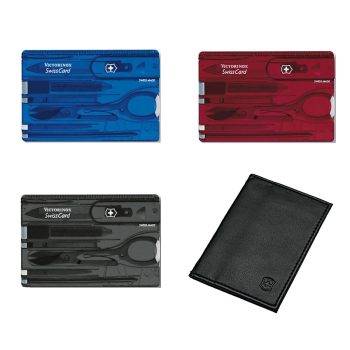 Victorinox Swiss Card & pouch Multi Function Swisscard Tool various colours