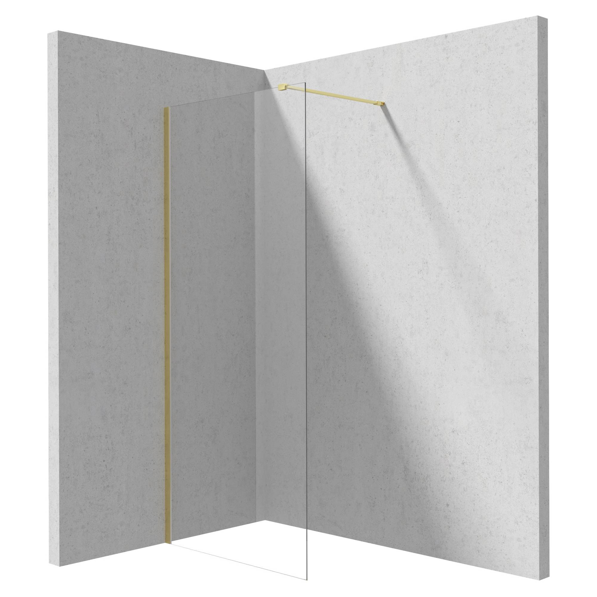 Duschvägg Prizma Guld Matt 6 mm 100x195 cm