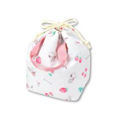 Drawstring Tote Cool Lunch Lunch Lunch Cute Character Character Pink [Snoopy] Bag, Bag, Box, Box, Lightweight, Women's, Girls, Unisex, Commuting,