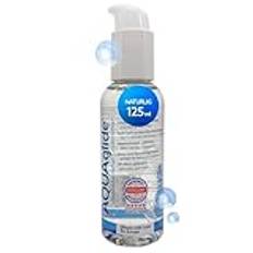 Joydivision Original AQUAglide 125 ml Glidgel Natural, Kristallklart & Veganskt glidmedel, pH-optimerat och kompatibelt med latexkondomer