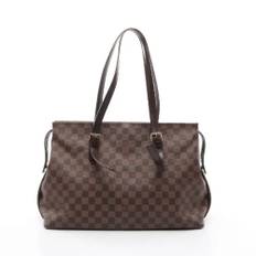 Louis Vuitton Vintage, Pre-owned, Dame, Brun, ONE SIZE, Uld, Pre-owned canvas tasker