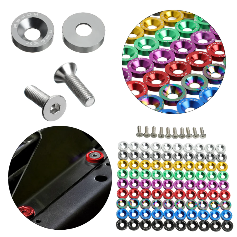 10Sets Electric Scooter Fasteners Screws Handle Bar Screw Washers for Dualtron 1 2 3 Thunder Eagel Ultra Zero 9 Parts