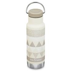 Klean Kanteen Vandflaske med låg og hank, 355 ml, salt flats/beige