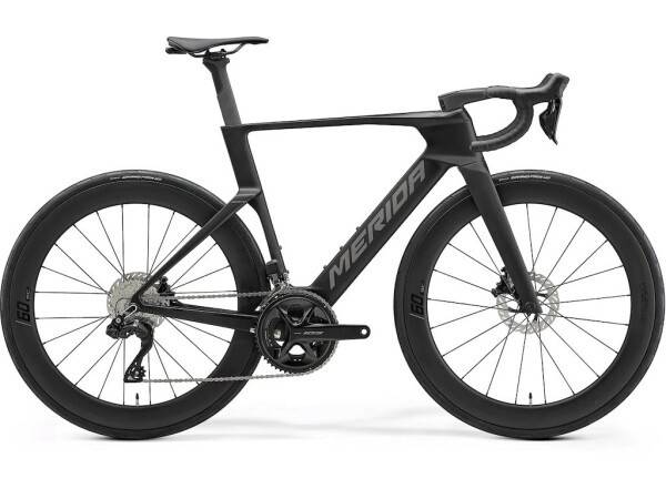 Merida Reacto 6000 racercykel carbon silk black/gunmetal grey - Cykelstørrelse Medium