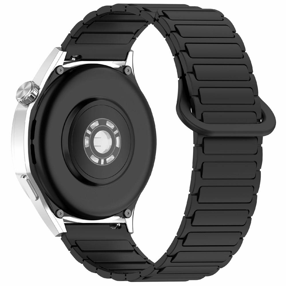 Samsung Galaxy Watch7 /6 /5 / FE - 44/40mm - Magnetiskt silikonarmband - för handled 139mm-220mm - Svart