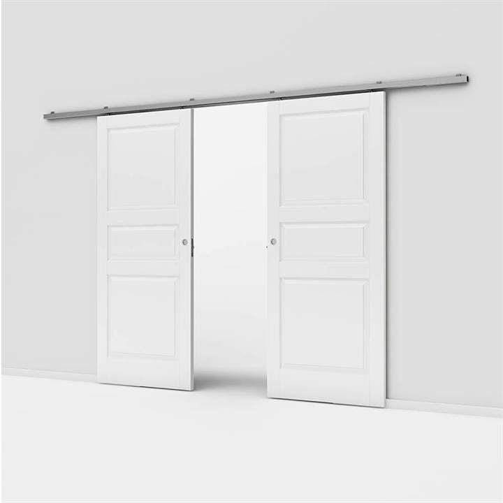 Dobbelt Finland kompakt / massiv skydedør ex. kappe - Safco Doors, M15x21 (2 x 72,5 x 204 cm)