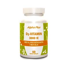 D3 3000 IE + K2 med astaxantin