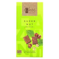 ichoc Chokolade Super Nut med Hasselnødder Økologisk, 80 g.