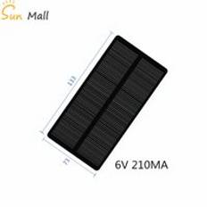 Mini 6v 210ma 1.25w monokristallin kisel solpanel/solpanel epoxi solpanel solpanel solcellsladdning av mobiltelefon
