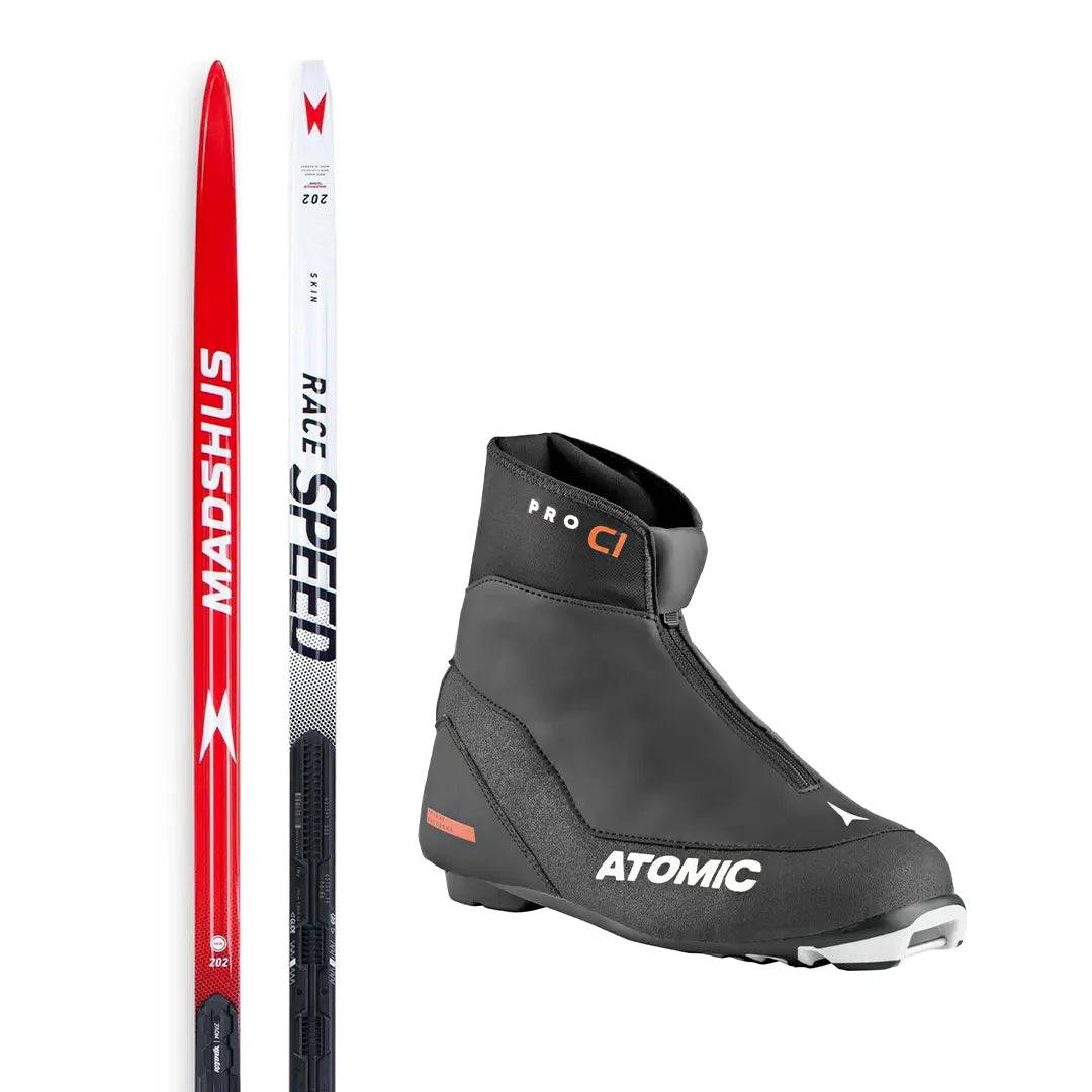 Madshus Race Speed skin längdpaket med bindning och pjäxor - 207