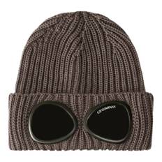 C.P. Company, Tilbehør, Herre, Grå, ONE SIZE, Uld, Uld Goggle Beanie - ONE Size