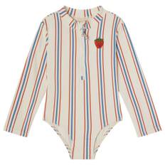 Kuling Toulon UV Baddräkt Blue/red Stripe 98/104 cm  Vit  98/104 cm  kvinna