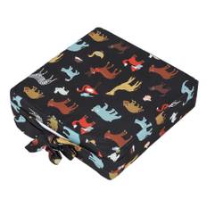 Toddler Seat Cushion Chair Increasing Kids Portable Adjustable Highchair Seat Pads (Black) svart