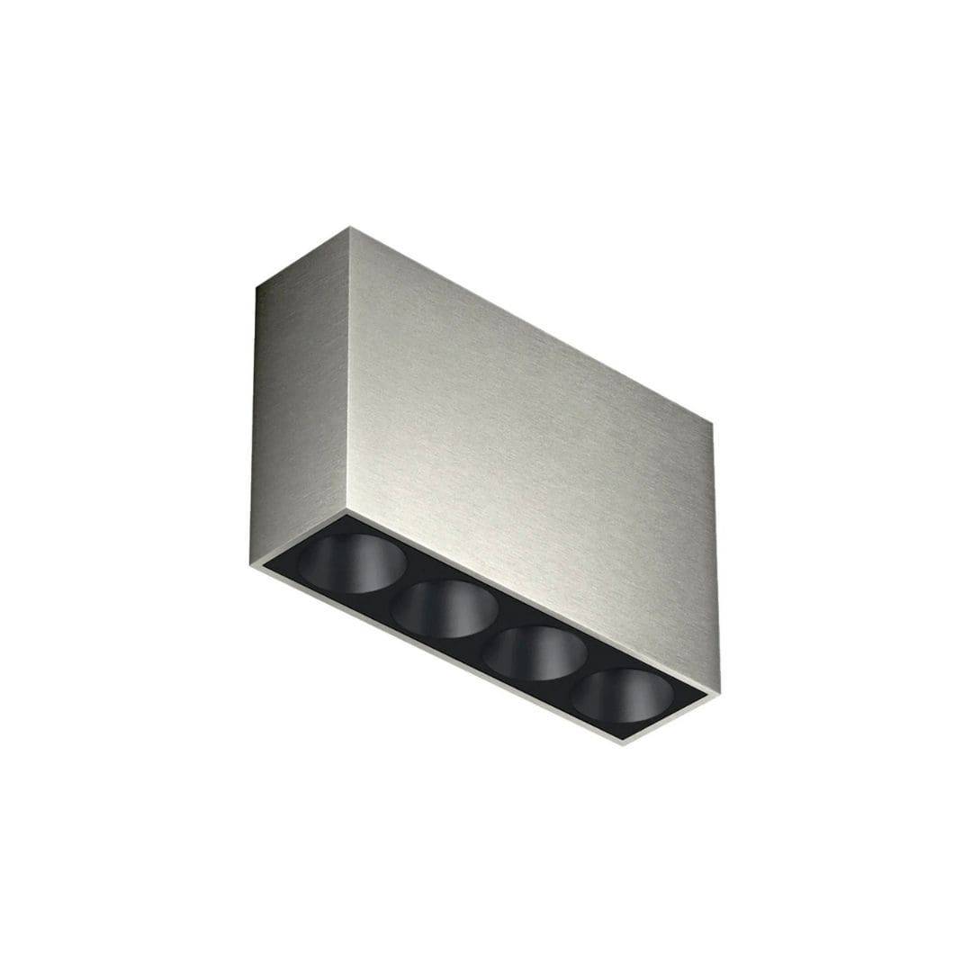 Light Shadow Surface 4 Spots Optic Flood Stål/Sort - Flos.