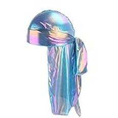 Damhatt träningshatt durag huvudbonader män/kvinnor svans trasa silke huvudbonad polyester baseboll kepsar en hatt, c, one size