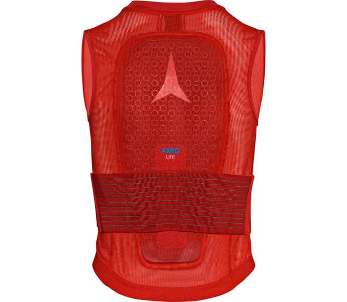 Live Shield Vest Amid Lite JR ryggskydd , Red/, Barn, M: ca 120-140 cm