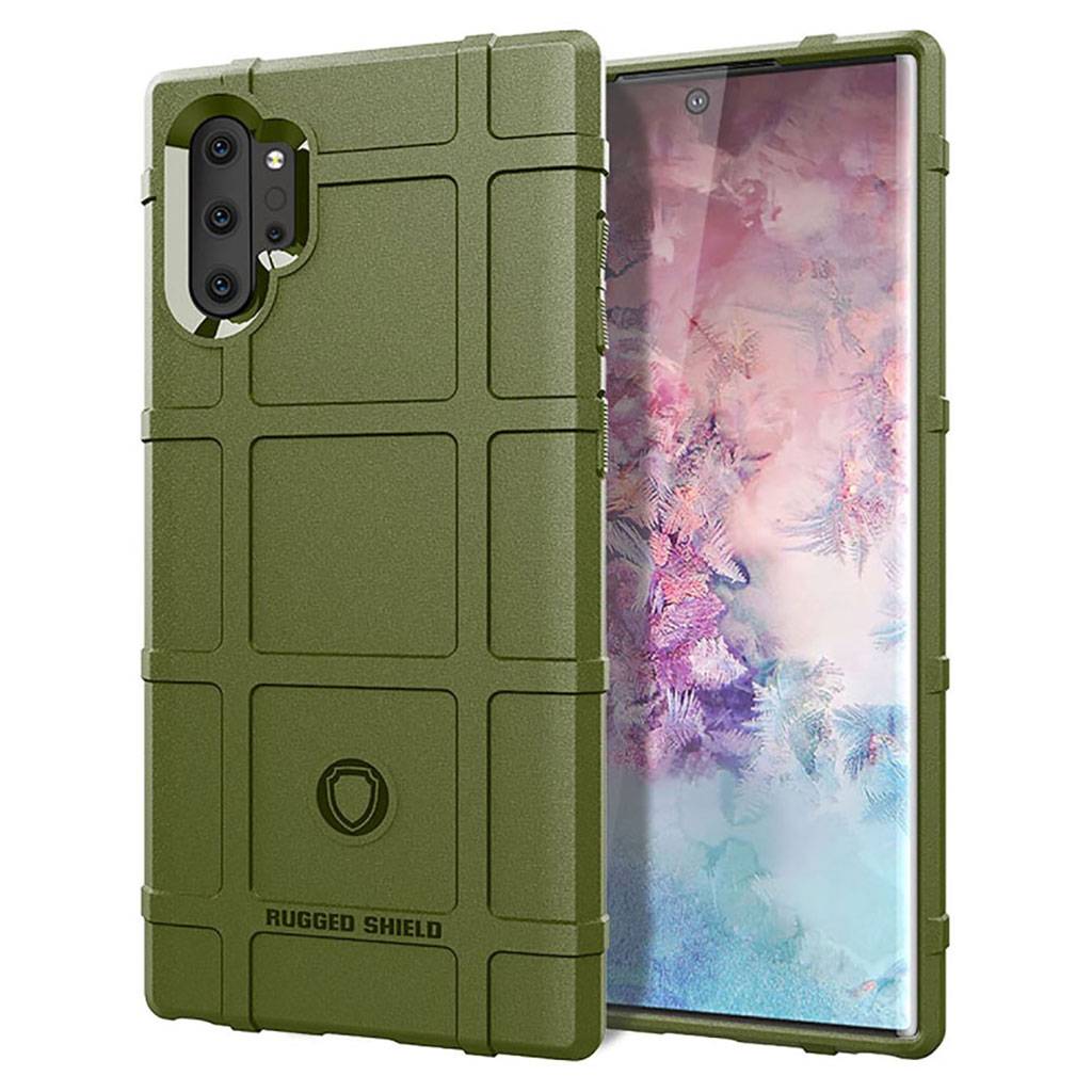 Rugged Shield Samsung Galaxy Note 10 Plus skal - Grön