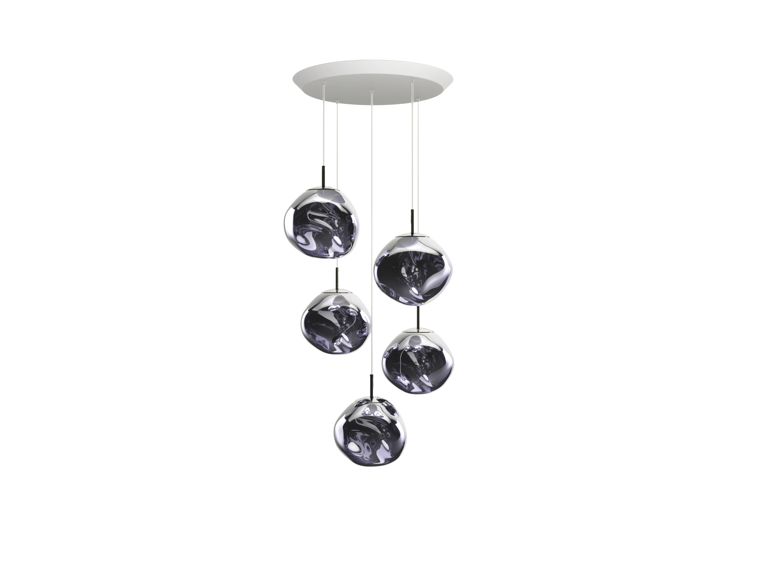 TOM DIXON - Melt Pendel System, Mini Round Smoke LED.