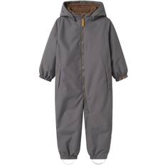 Lil' Atelier Nmmlasnow10 Snowsuit FO LIL Stl. 122/128 unisex - Byxor Från Magasin - Poppy Seed (122/128)