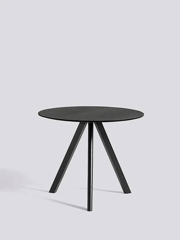 Copenhague CPH20 Bord, Ø90 cm fra Hay Sortbejdset eg / Sortbejdset eg - Jacobsen Plus