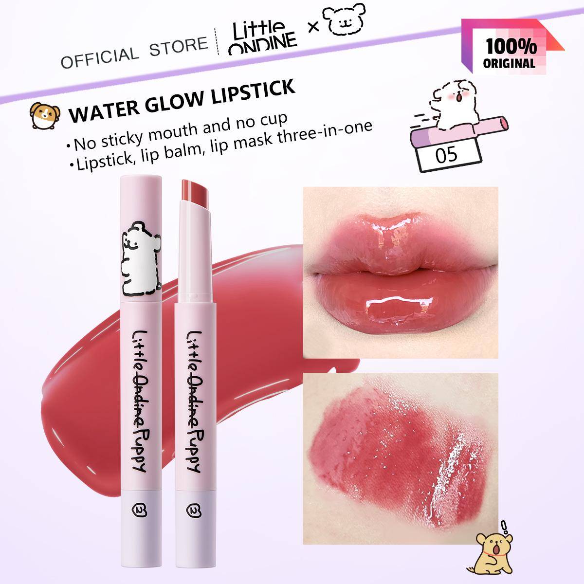 Little ONDINE läppstift med vattenglöd 1,8 g/0,06 oz (3 färgalternativ)
