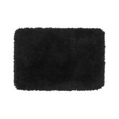 Highland svart - badrumsmatta Rund 110 cm - Svart (Rund 110 cm)
