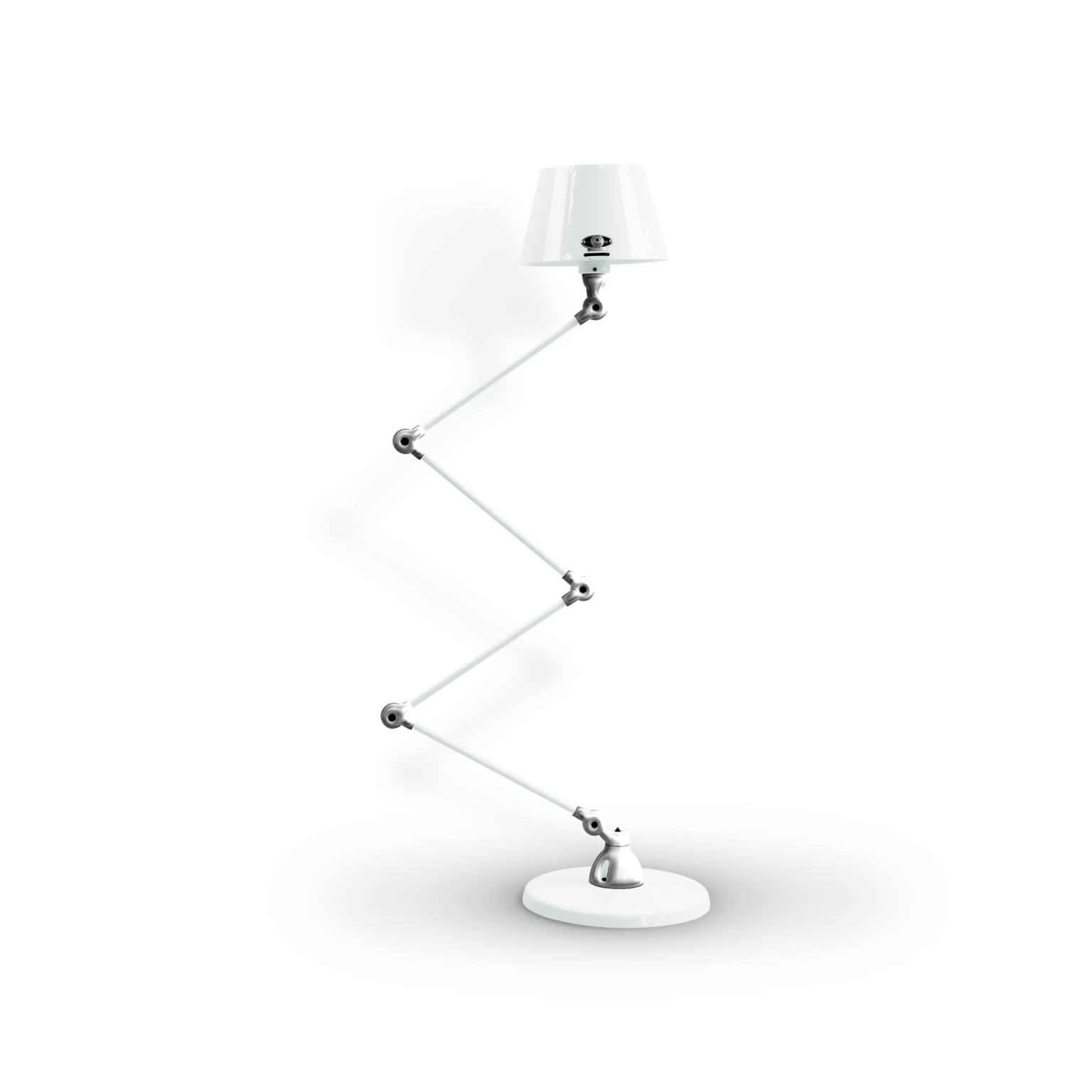 Aicler AID433 gulvlampe fra Jieldé - White / Poleret/blank