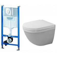 Duravit Starck 3 compact toilet pakke med Grohe cisterne