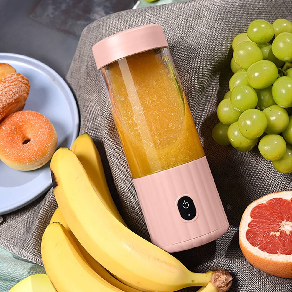Bærbar USB-genopladelig blender, 6 blade, 304 rustfrit stål
