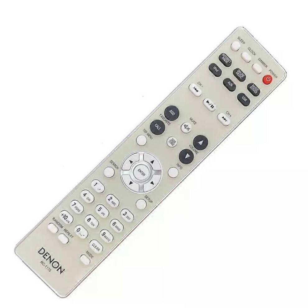 Ny RC-1175 fjernbetjening til DENON CD Receiver Audio AV AV-175 RCD-N5 DRA-N5
