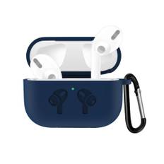 Mjukare skyddsskal för airpod pro-case, Blå Silikon skyddsfodral för hörlurar, wireless charging case för earbuds