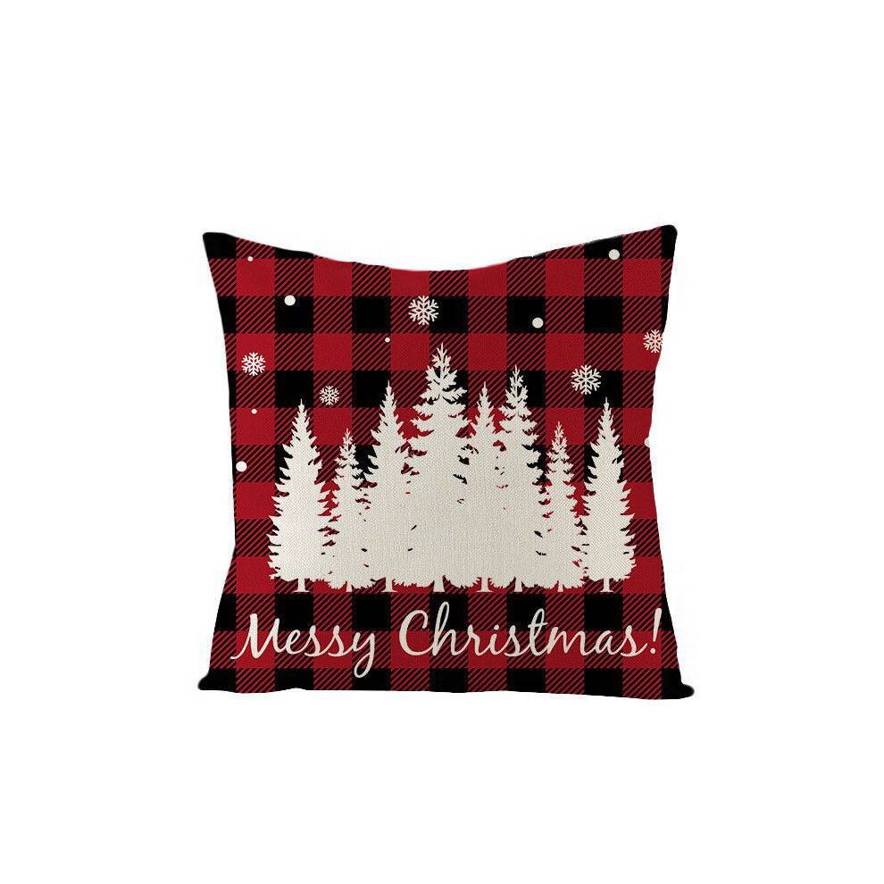 "(Woods)18"" Christmas Cushion Cover Pillow Case Xmas Home Sofa Throw Snowflake Decor"