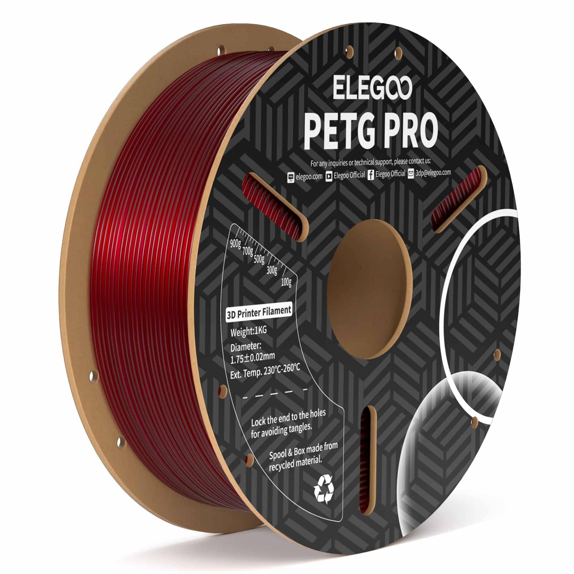 Elegoo PETG Pro filament 1 kg - Burgundy Red.
