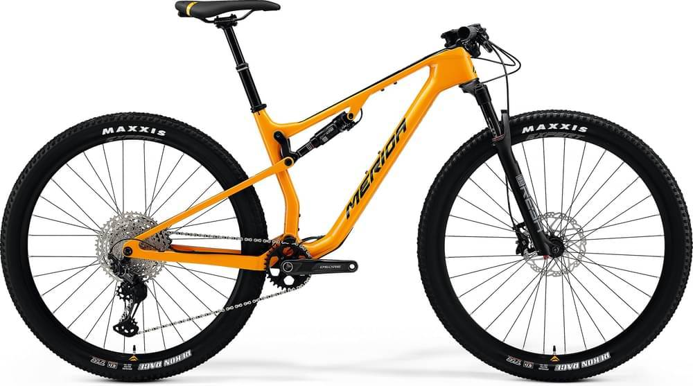 Merida Ninety-Six RC 5000 2021 - Shimano XT Di2 1x12sp - MERIDA EXPERT CC, 22.8mm inner width, material: aluminium, Tubeless ready (tubeless tape and valves not included) - 048 / L / orange (black)
