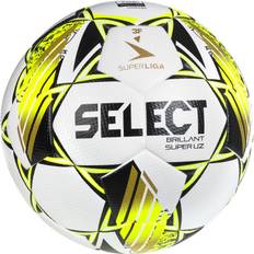 Select Fotboll Brillant Super Uz V24 3f Superliga - Vit/gul - ['Vit', 'Gul'] (Ball SZ. 5)