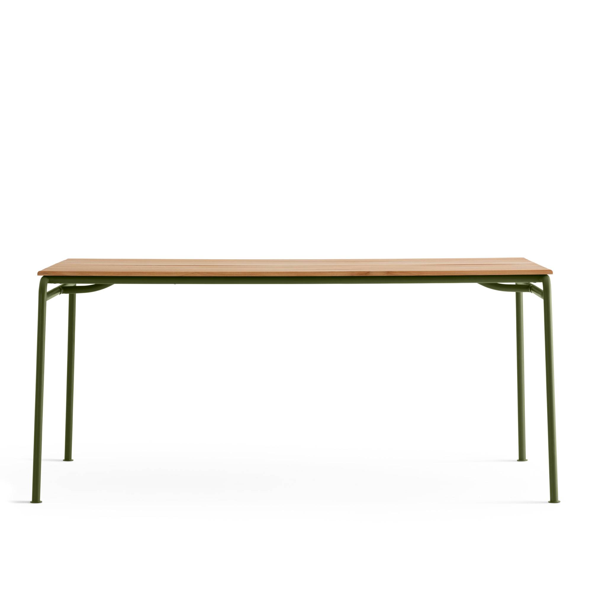 A Huseby - Kallio Outdoor Dining Table Medium Green - Udendørs spiseborde - Sami Kallio - Grøn - Metal/Træ