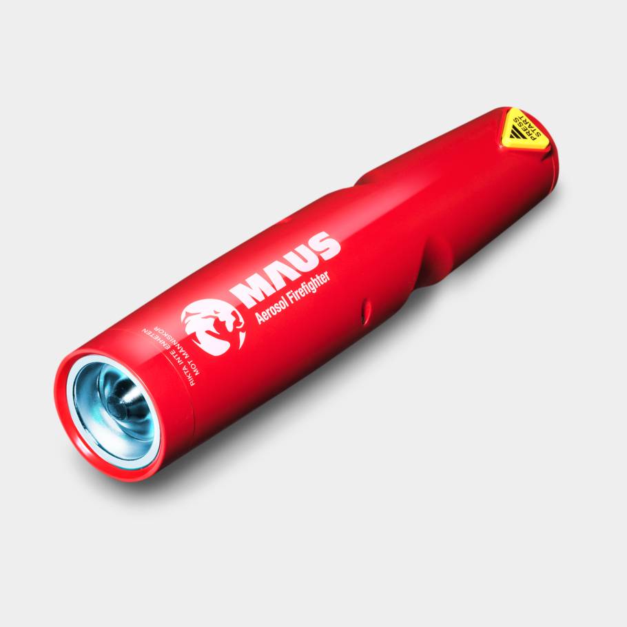 Fettbrandsläckare / aerosol-brandsläckare MAUS Xtin Klein, kaliummix, 480 gram