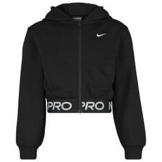 Nike Girl's NP Dri-Fit Full Zip Fleece Hoody Munkjacka Barn Storlek XL Färg black / white