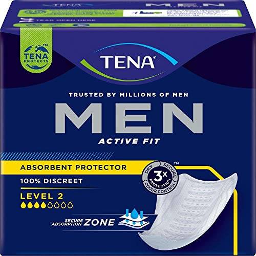 TENA Men nivå 2 för lätt till medelhög bubbelsvaghet, 10 inlägg, 2-pack (2 x 10 st.)