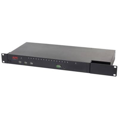 APC KVM 2G, Digital/IP, 1 fjärr-/1 lokal användare, 16 portar med virtuella medier - FIPS 140-2